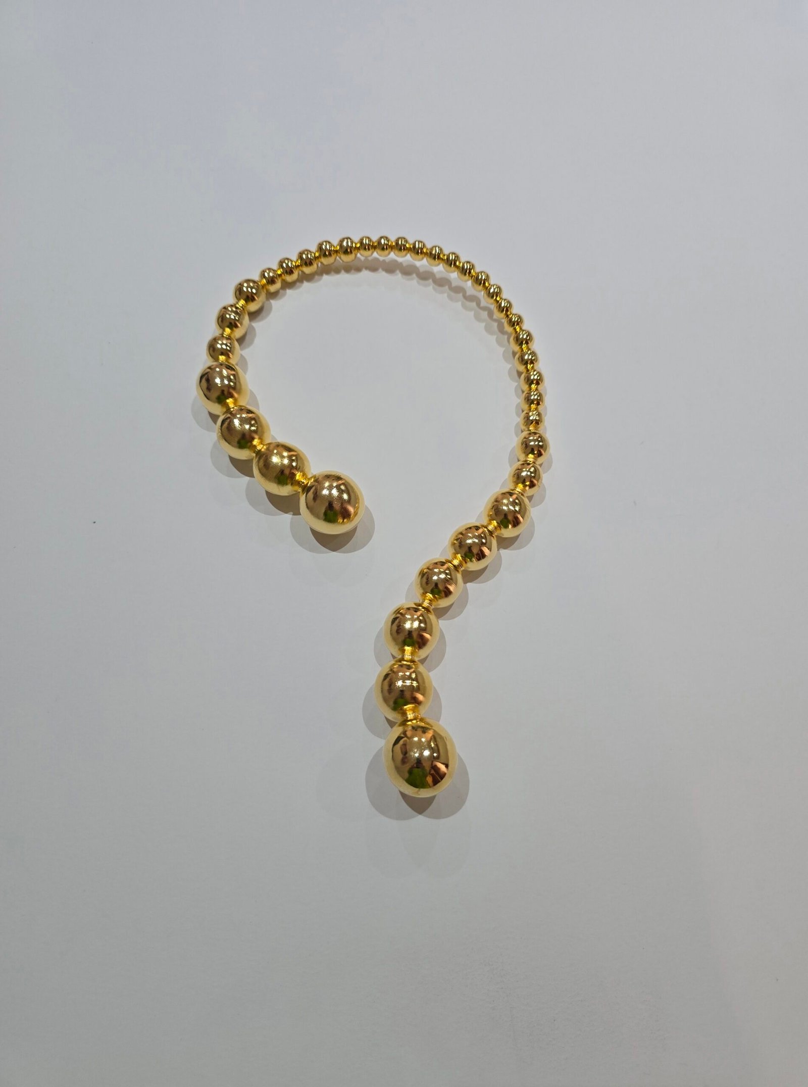BIGGER DEGRADE BALLS GOLDEN CHOKER - Image 2