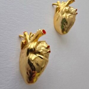 TOPOS DE CORAZÓN HUMANO DORADOS