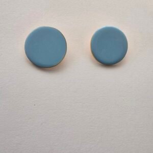 BIG LIGHT BLUE CAPS EARRINGS