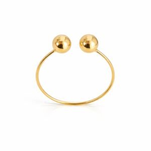 BIGGER TWO BALLS GOLDEN CHOKER