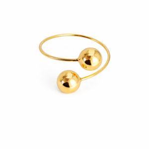 BIGGER TWO BALLS GOLDEN BRACELET