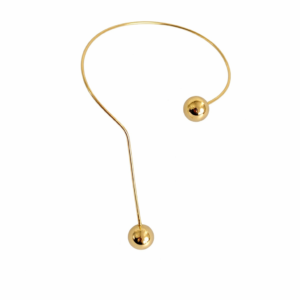 BIGGER BALLS GOLDEN LONG CHOKER