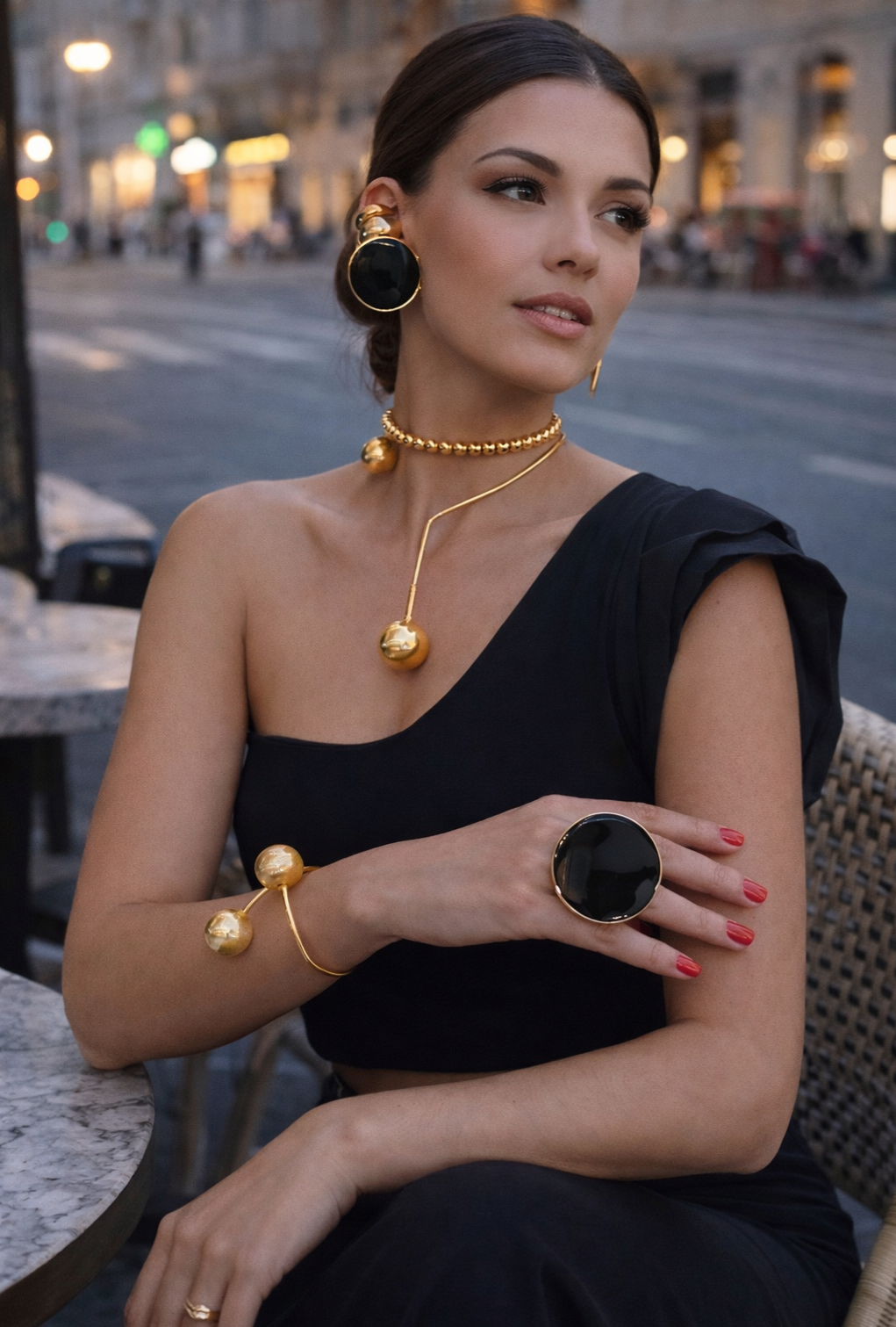 BIG BLACK CAP RING - Image 3