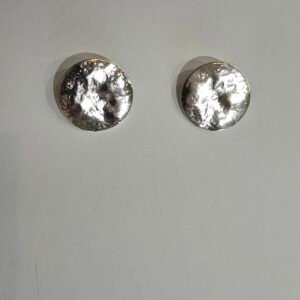 BIG SILVER CAPS EARRINGS