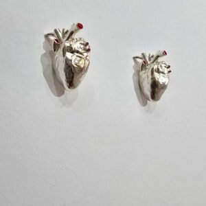 TOPOS DE CORAZÓN HUMANO PLATEADOS