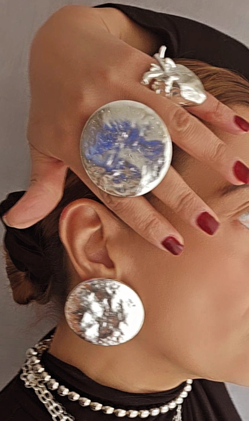 BIG SILVER CAP RING - Image 3