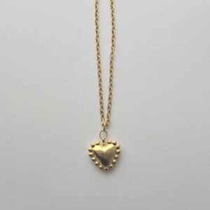 CHAIN GOLDEN DOTS HEART