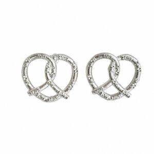 LOVE SILVER PRETZELES EARRINGS