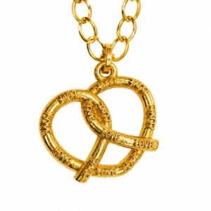 LOVE GOLDEN PRETZEL CHAIN